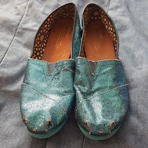 TOMS Glitter Classic Slip-On Shoes